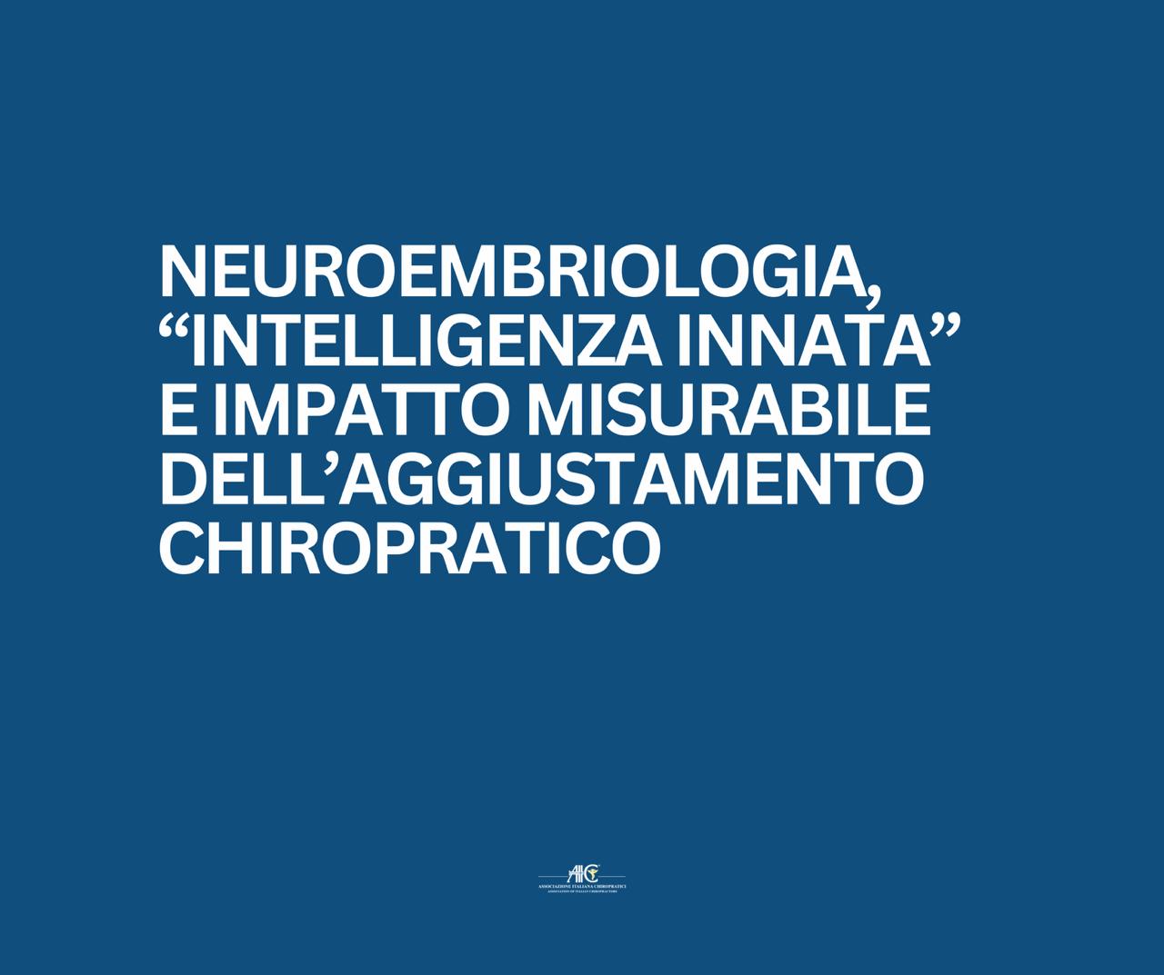 Neuroembriologia e chiropratica